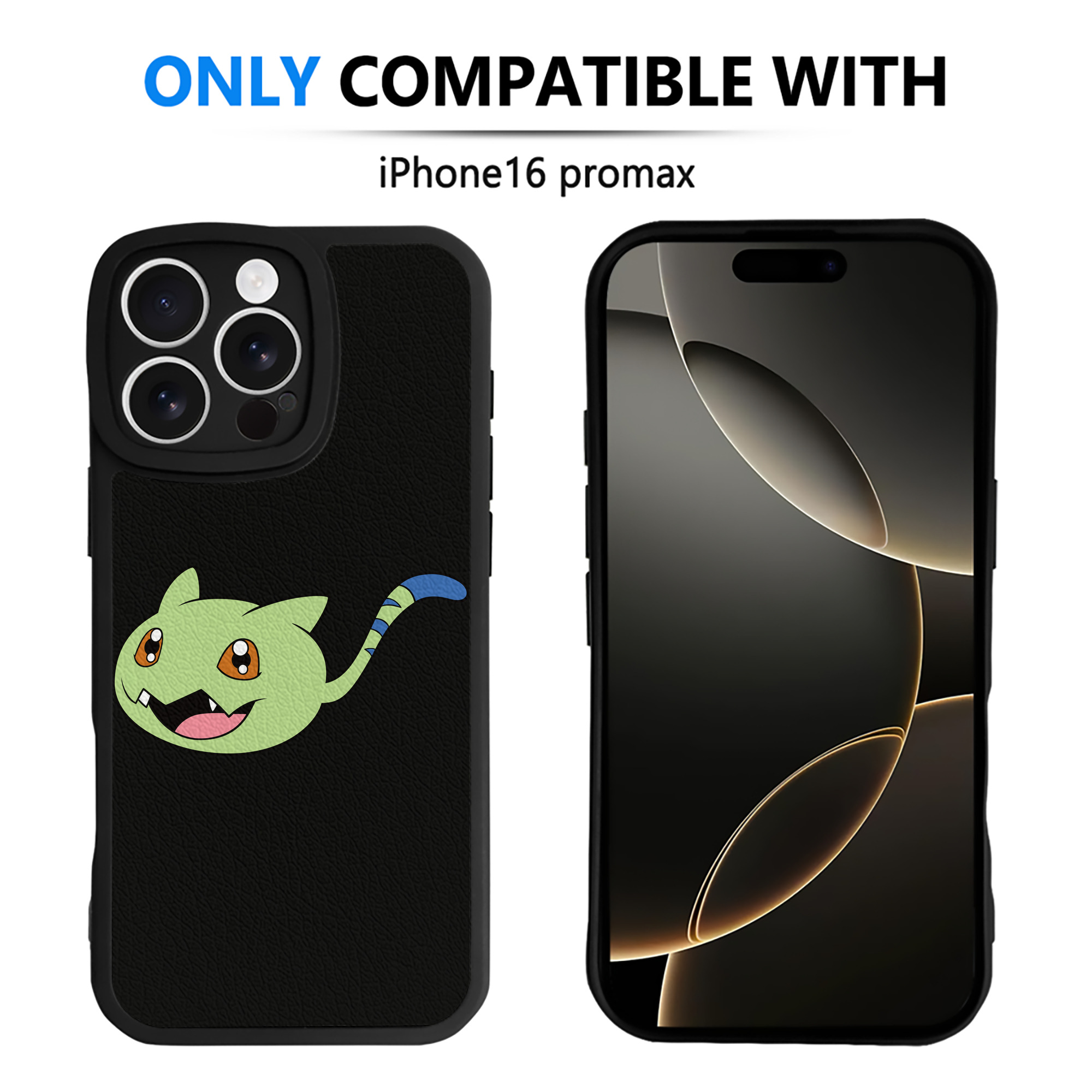 （画像用） Digimon デジタルモンスター/デジモン 【iPhone 16シリーズ対応】シリコンスマホケース（レザー調） 材質：シリコン